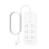 Belkin SRB006AU2M 6-Outlet Surge Protection Strip with 2 x USB-C PD650 J, 6 AC outlets, 2 x USB-C PD (30W shared), 2 m cord, surge-protection indicator
